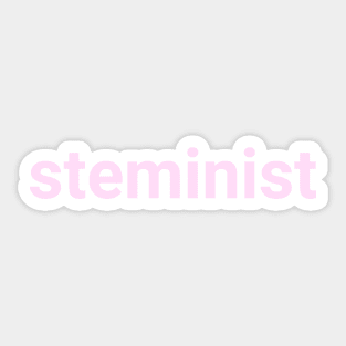 light pink steminist Sticker